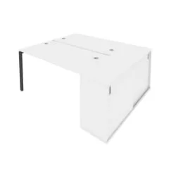 Рабочая станция с опорным шкафом-купе Metal System Б.РС-СШК-1.3 Белый/Антрацит