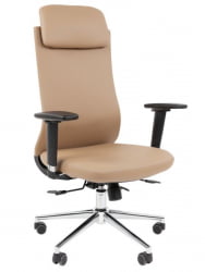 Офисное кресло CХАИРМАН 500 ЛЮКС (ЛУКС) ЭКО экокожа Бежевый / CHAIRMAN (LUX)