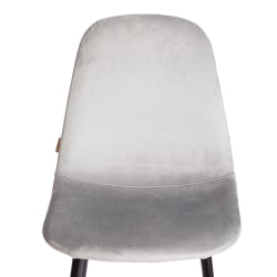 Стул BREEZE (mod. JSC-58) Велюр/металл , 44 х 53 х 86 см, grey (серый) HLR 19 / черный