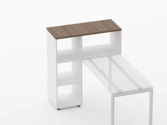 Стеллаж к столу Deka 9.06.10 Дуб Верцаска/Белый