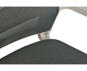 Кресло офисное Бит белый пластик Черный