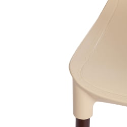 Стул для балкона GENIUS (mod 75) металл/пластик, 46x56x84cм, бежевый/коричневые ножки