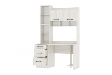 Стол компьютерный ПКС-5 ЛДСП дуб крафт белый