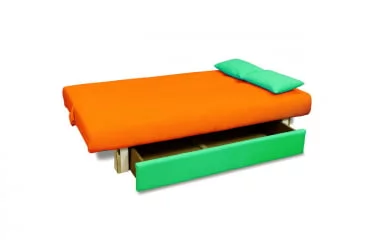 Диван с подушкой MANGO 4 (2 категория) Оранжевый Зеленый