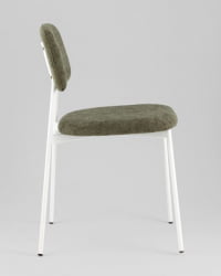 Стул Чао зеленый белые ножки / Chao