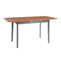Стол Соната Люкс раздвижной/Sonata Lux extension table массив сосны, антик /графит, 120-(150)х75х73 см