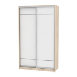 Шкаф-купе B-230х135х60-2(ДСС-Белый-D7D7)