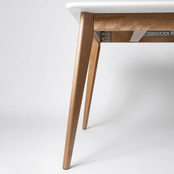 Стол обеденный Пегас Plus 120x75 Эмаль белая