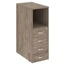 Тумба 4 ящика завершающая, левая ONIX O.R-TV-4(L) Тиквуд Темный