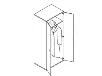 Гардероб IMAGO ГБ-2.1 Мокачино