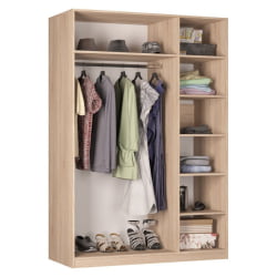 Шкаф распашный R-198х135х60-1-PO-M(ЯАТ-ЯАС)