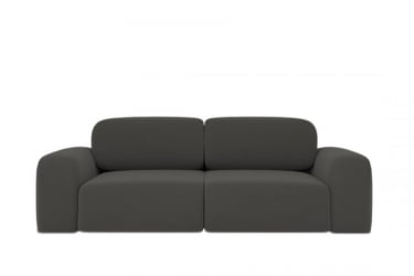 Диван Сунне (Berhouse) Цвет фасада: Серый велюр; Тип: Прямой; Материал фасада: Металл/Велюр