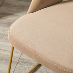 Кресло Ларс Диаг беиге/Линк золото / Lars Diag beige/Линк