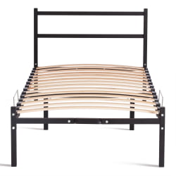 Односпальная кровать Marco металл, 90х200см, черный
