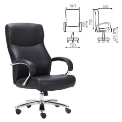 Кресло руководителя BRABIX PREMIUM Total HD-006 Черный