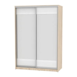 Шкаф-купе B-220х160х60-1(ДСС-Белый-D10D10)