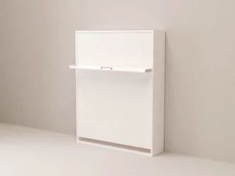 Кровать двуспальная из металла Смарт 1 откидная К 1600 Ясень шимо темный