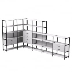 Набор стеллажных систем Everprof EVO №18 Белый Черный