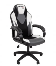 Кресло геймерское CHAIRMAN GAME 17 черный/серый/белый
