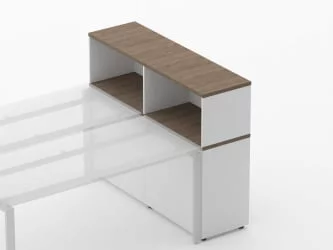 Тумба комбинированная высокая для рабочего модуля Deka 9.04.145 Дуб Верцаска/Белый