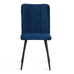 Стул обеденный Bari LT, велюр, Blue (синий), 41х55х89 см