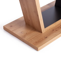 Стол обеденный VOX ЛДСП, 132-172x85x75,5 см, Дуб артисан/Графит