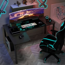 Стол письменный (для компьютера) угловой EUREKA CD-L01L-60B Black