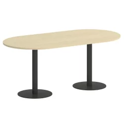 Стол овальный HOME OFFICE VR.SP-5-180.1 Клен/Антрацит металл