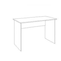 Стол прямой Остин Модуль №11 Ясень шимо светлый/белый