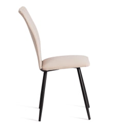 Стул обеденный La Rousse NEW, велюр, бежевый/черный, 7, 45x55x93 см