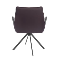 Кресло Murano/Мурано опора 360, велюр/букле (HYP)/Экокожа, бежевый/коричневый