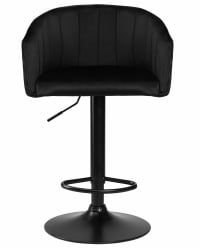 Стул барный DOBRIN DARCY BLACK (черный велюр (1922-21))