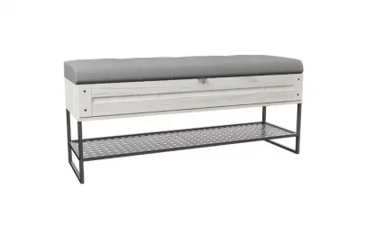 Скамья 1190 Сидней ЛД 672.070.000 Дуб Крафт Белый Серый