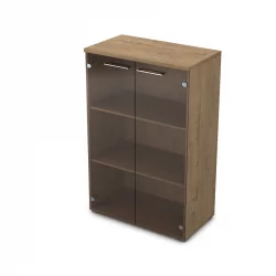 Шкаф средний со стеклом GLOSS LINE 9НШ.017.3 Teakwood