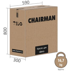 Кресло для геймеров CHAIRMAN GAME CH26 Голубой-бежевый