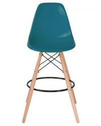 Стул барный ДОБРИН ДСВ БАР (ножки светлый бук, цвет сиденья морской волны (Г-05)) 2 шт / DOBRIN DSW BAR (G-05))