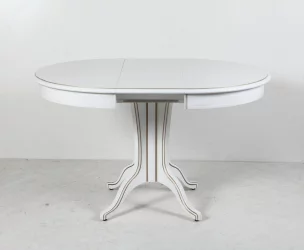 Стол обеденный Орион-5 (d1000) тон 1 с золотой патиной