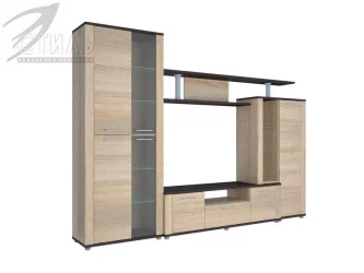 Современная стенка в гостиную Соло 10А Венге/Дуб сонома