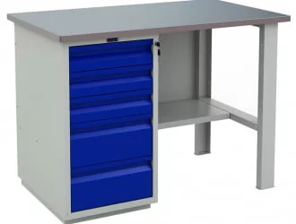 Верстак WT120.WD5/F1.000 Серо-синий