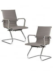 Офисное кресло для посетителей DOBRIN CODY (серый) 2 шт