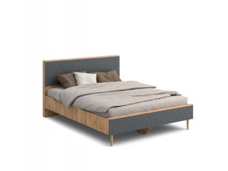 Кровать Денвер 140 см Дуб вотан/Графит Р-810