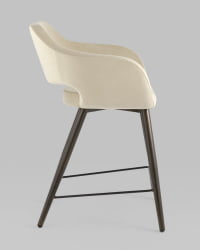 Стул полубарный Саймон (ПБ) велюр Бежевый