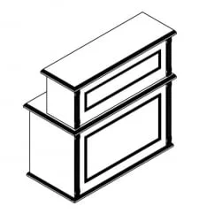 Стойка ресепшен RMS 090 Орех Даллас