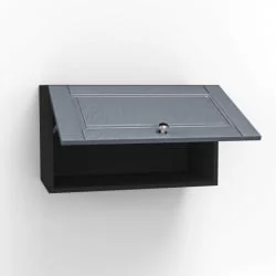 Шкаф кухонный антресоль 600 Мокка ЛД 274.300.000.143 Черный Дуб фактурный антрацит