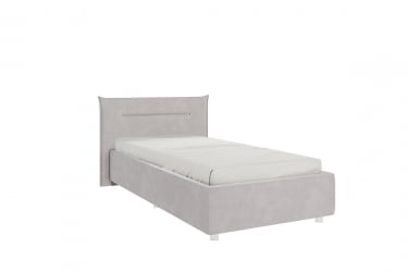 Кровать 0.9 Альба КМ0.9-16 галька (велюр)