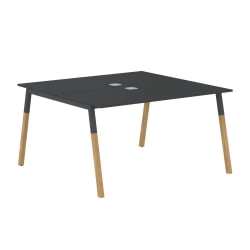 Рабочая станция Forta FWST 1313 Черный графит Дуб Гамильтон