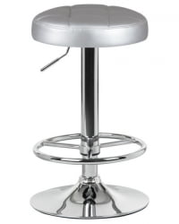 Табурет барный ДОБРИН БРУНО (серебряный) 2 шт / DOBRIN BRUNO