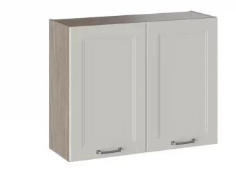 Шкаф навесной Одри В_72-90_2ДР Дуб Сонома трюфель/Бежевый шелк