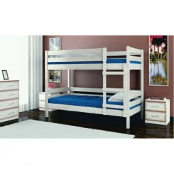 Кровать двухъярусная без основания Джуниор 200х90 Белый античный