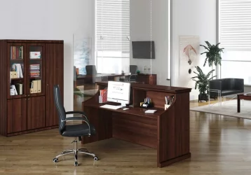 Стойка ресепшн BERN BRN8690102 Темный орех